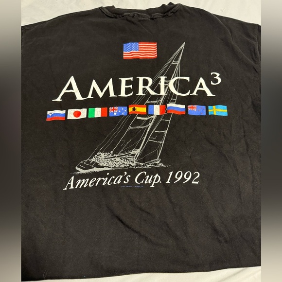Vintage Single Stitch America’s Cup 1992 XL USA Short Sleeve T-shirt Unisex - Picture 11 of 13